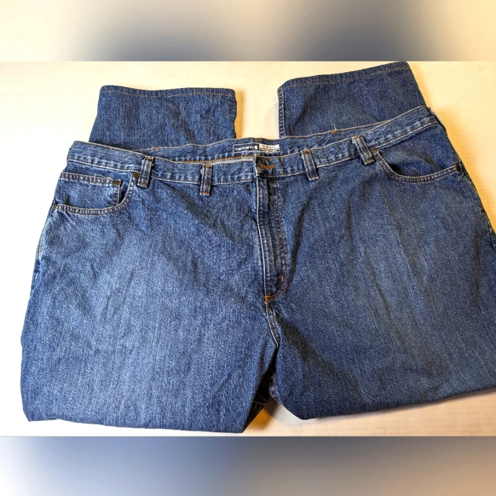 Carhartt Big Mans Relaxed Fit Jeans Size 54 x 32